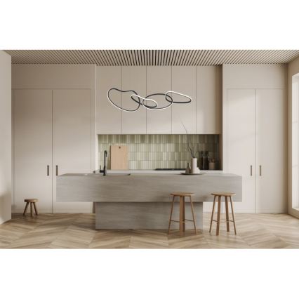 ITALUX - FONTE LED Cable Pendant Light LED/60W/230V 3000/4000/6000K Black