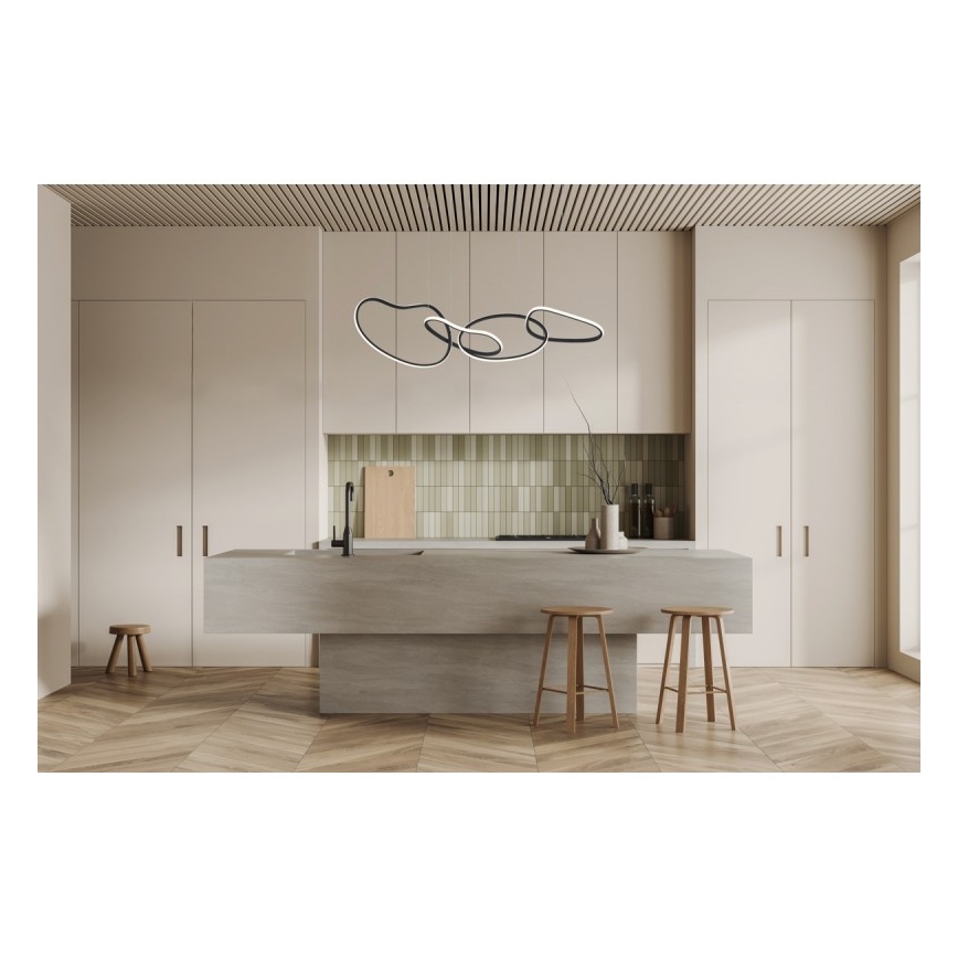 ITALUX - FONTE LED Cable Pendant Light LED/60W/230V 3000/4000/6000K Black