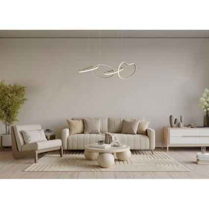 ITALUX - FONTE LED cable-suspended chandelier LED/60W/230V 3000/4000/6000K gold