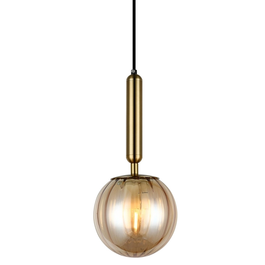 ITALUX - Chandelier on a string RAVENA 1xE27/5W/230V brass