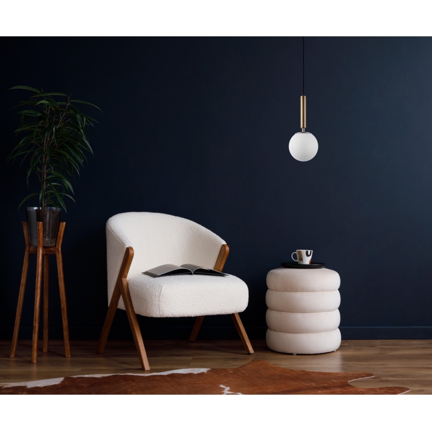 ITALUX - Chandelier on a string RAVENA 1xE27/10W/230V black/gold