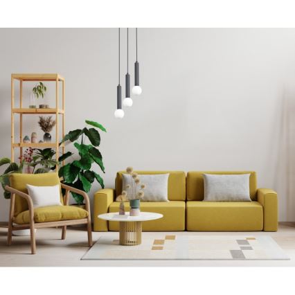ITALUX - FILANO Cable-Suspended Pendant Light 3xG9/5W/230V Black