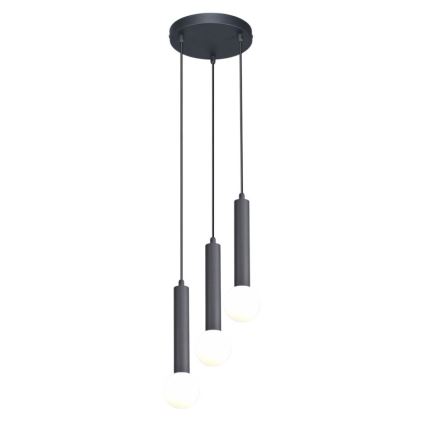 ITALUX - FILANO Cable-Suspended Pendant Light 3xG9/5W/230V Black