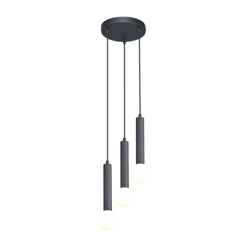 ITALUX - FILANO Cable-Suspended Pendant Light 3xG9/5W/230V Black