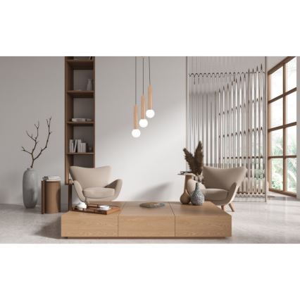 ITALUX - FILANO cable pendant light 3xG9/5W/230V, brown