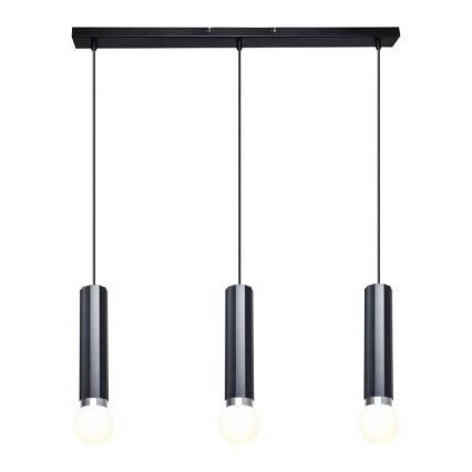 ITALUX - Cable pendant light MACERA 3xE27/40W/230V black