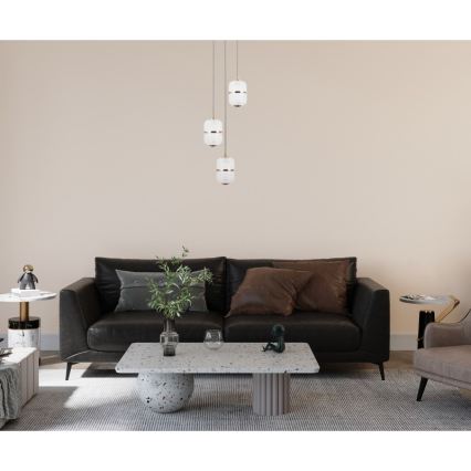 ITALUX - LED cable-suspended chandelier ALANI 3xLED/5W/230V 3000K gold