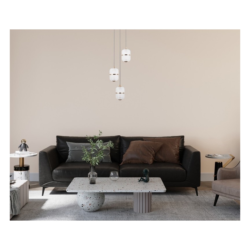 ITALUX - LED cable-suspended chandelier ALANI 3xLED/5W/230V 3000K gold