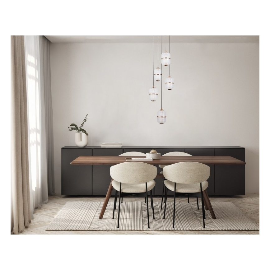 ITALUX - ALANI Cable-Suspended LED Chandelier 5xLED/5.6W/230V 3000K Gold