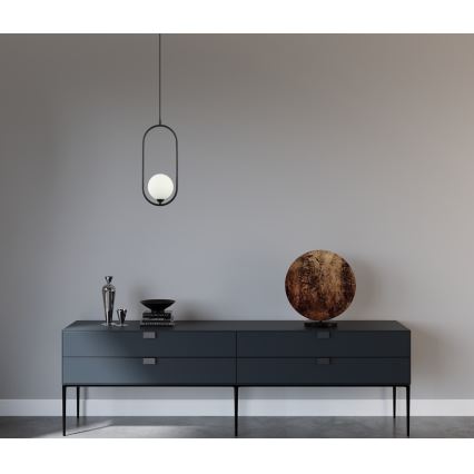 ITALUX - Chandelier on a string LUPUS 1xG9/25W/230V black