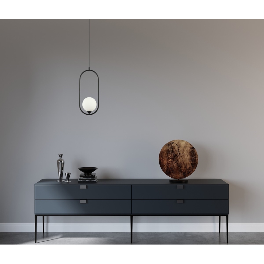 ITALUX - Chandelier on a string LUPUS 1xG9/25W/230V black