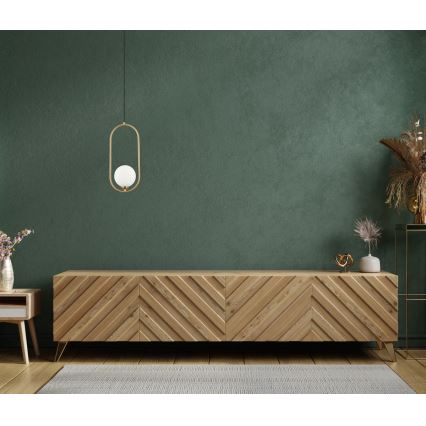 ITALUX - Chandelier on a string LUPUS 1xG9/25W/230V black/gold