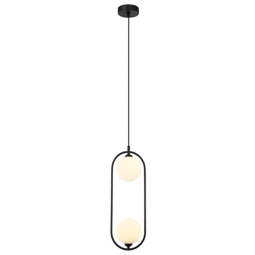 ITALUX - Chandelier on a string LUPUS 2xG9/25W/230V black