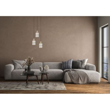 ITALUX - ALMA Cable-Suspended Pendant Light 3xE27/40W/230V, Gold