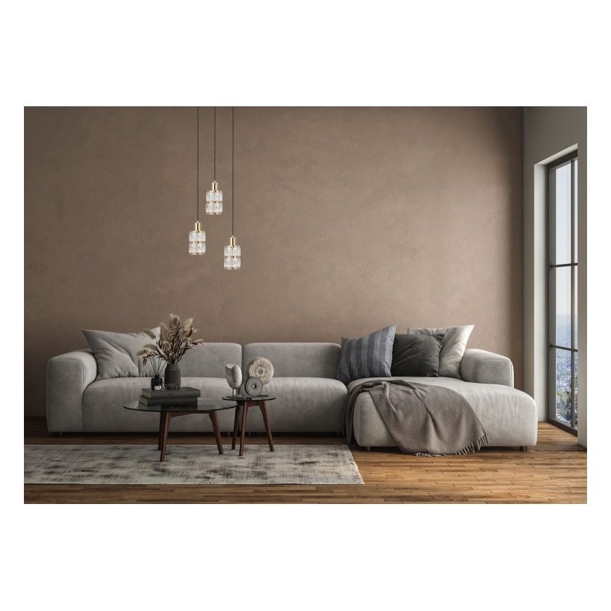 ITALUX - ALMA Cable-Suspended Pendant Light 3xE27/40W/230V, Gold