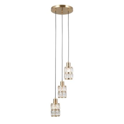 ITALUX - ALMA Cable-Suspended Pendant Light 3xE27/40W/230V, Gold