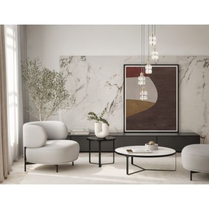 ITALUX - ALMA Cable Pendant Chandelier 5xE27/40W/230V Gold