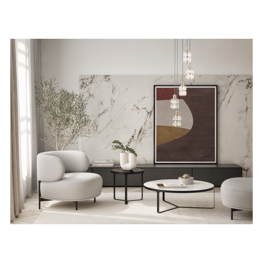 ITALUX - ALMA Cable Pendant Chandelier 5xE27/40W/230V Gold