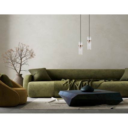 ITALUX - TARASO Cable-hung pendant light 1xE14/40W/230V Gold