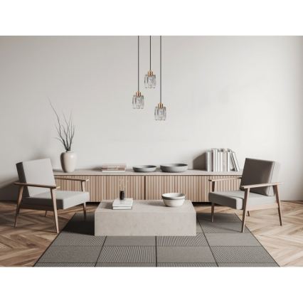 ITALUX - TORNO cable-suspended chandelier 3xE14/40W/230V gold