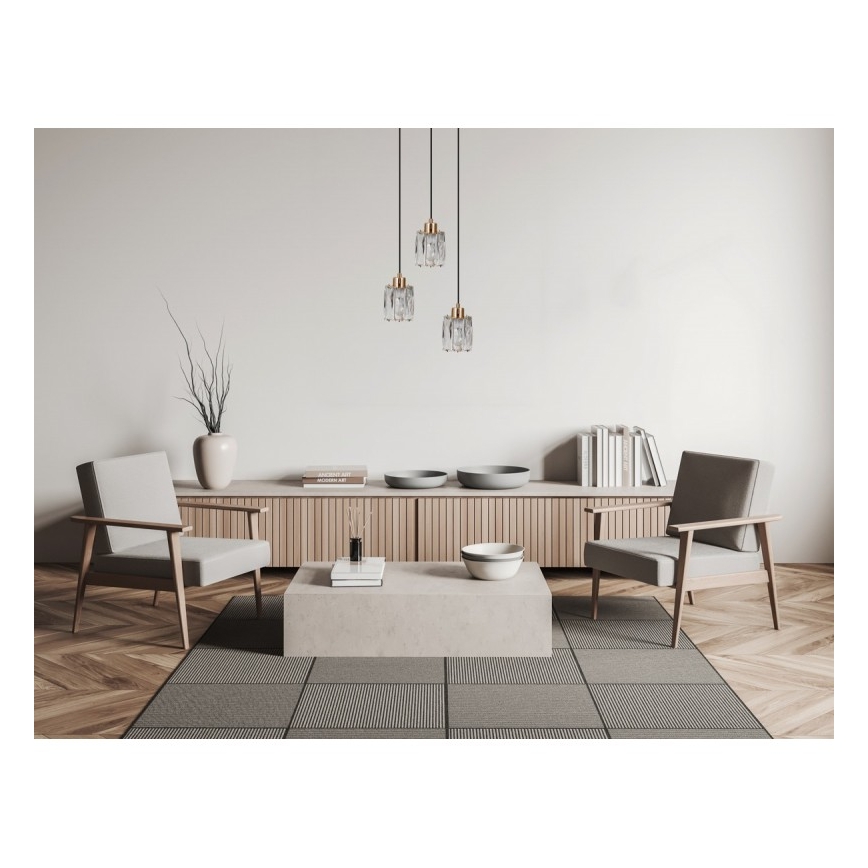 ITALUX - TORNO cable-suspended chandelier 3xE14/40W/230V gold