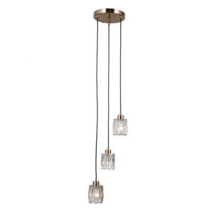 ITALUX - TORNO cable-suspended chandelier 3xE14/40W/230V gold