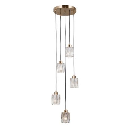 ITALUX - TORNO Cable Pendant Light 5xE14/40W/230V, Gold