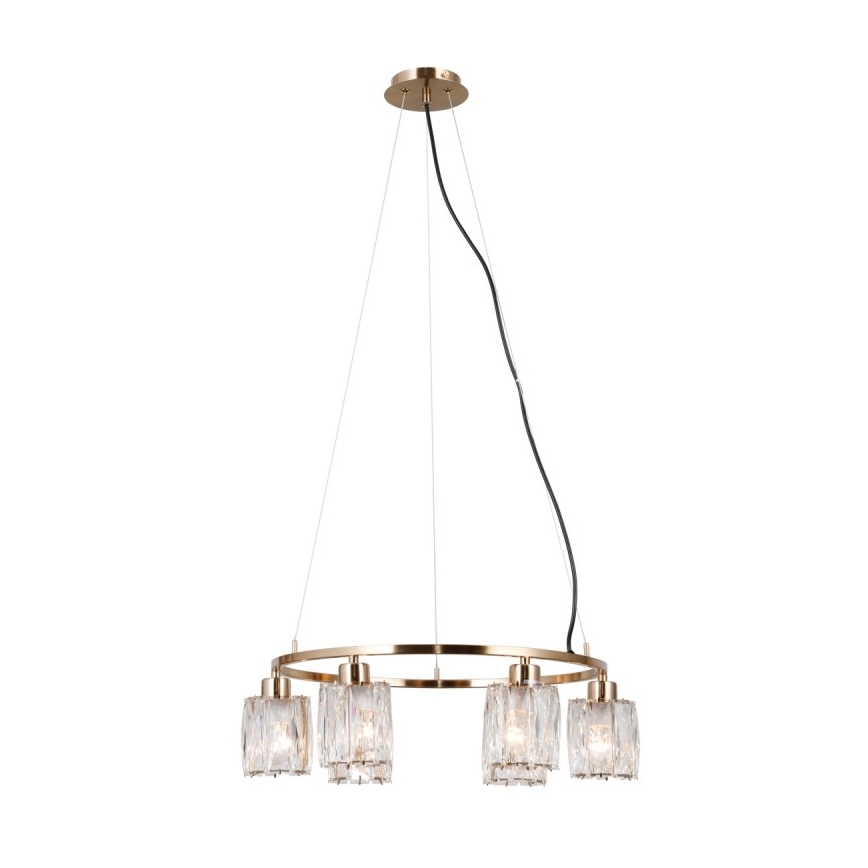 ITALUX - SIMONA cable-hung chandelier 6xE14/40W/230V gold