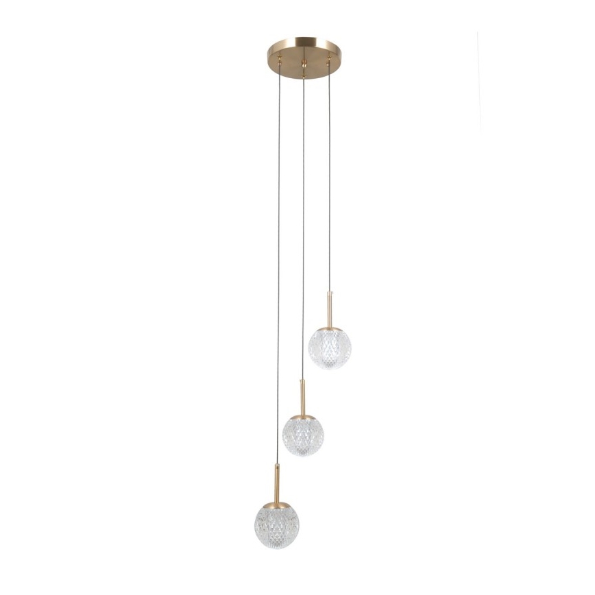 ITALUX - PADRI cable pendant chandelier 3xG9/5W/230V gold