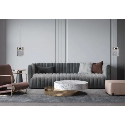 ITALUX - Chandelier on a string SABRIGA 1xE14/40W/230V matte chrome