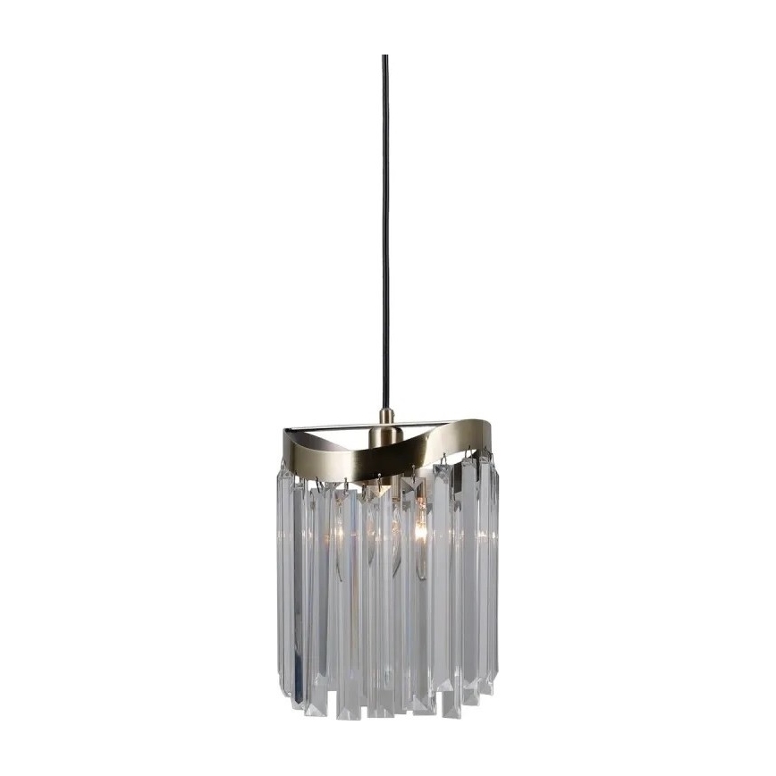 ITALUX - Chandelier on a string SABRIGA 1xE14/40W/230V matte chrome