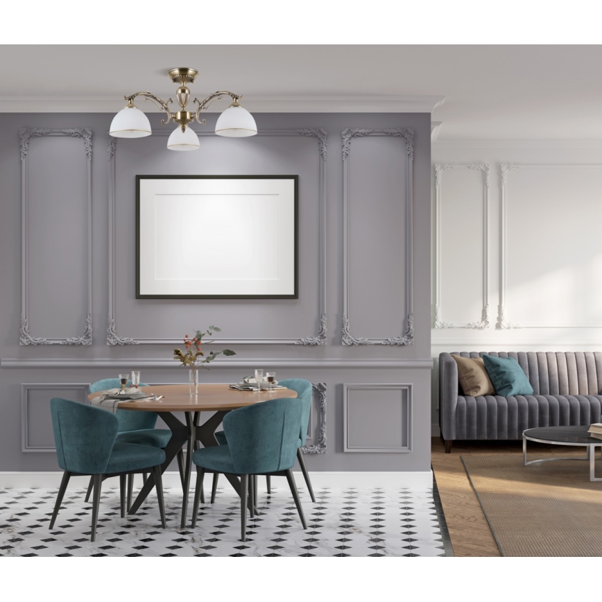 ITALUX - Surface-mounted chandelier FENEZA 3xE27/40W/230V