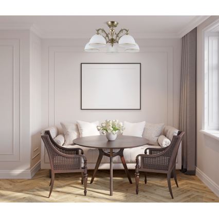 ITALUX - Surface-mounted chandelier FENEZA 5xE27/40W/230V
