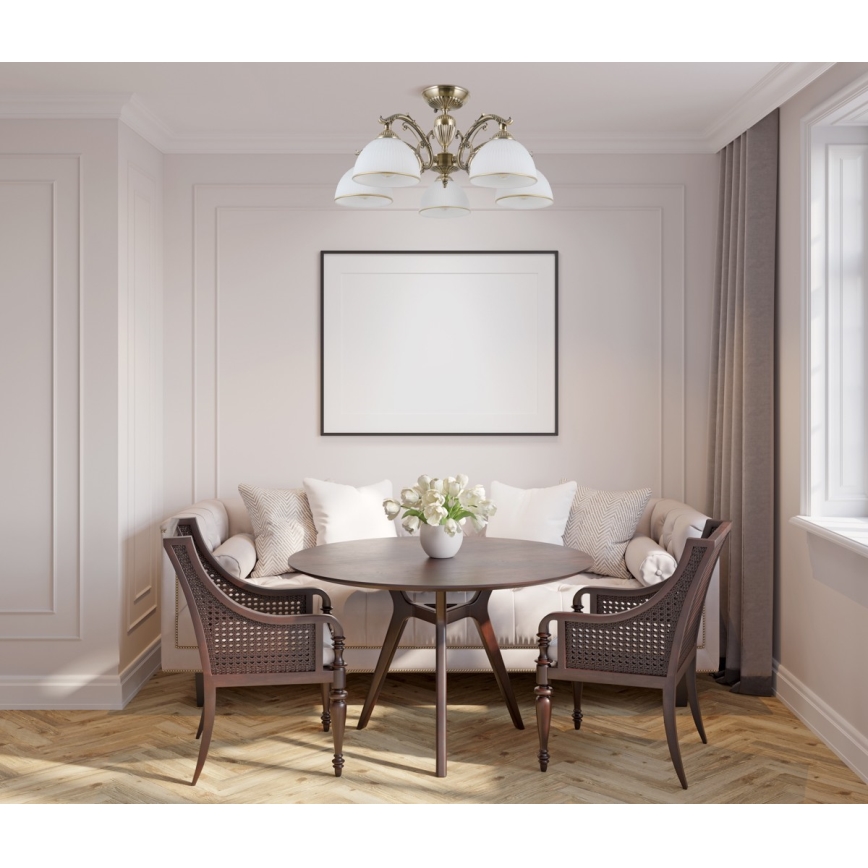ITALUX - Surface-mounted chandelier FENEZA 5xE27/40W/230V