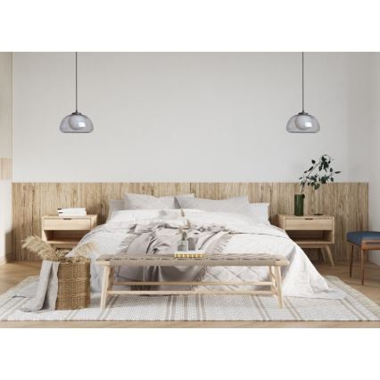 ITALUX - AINALE Cable Pendant 1xG9/7W/230V Black/Smoky Black