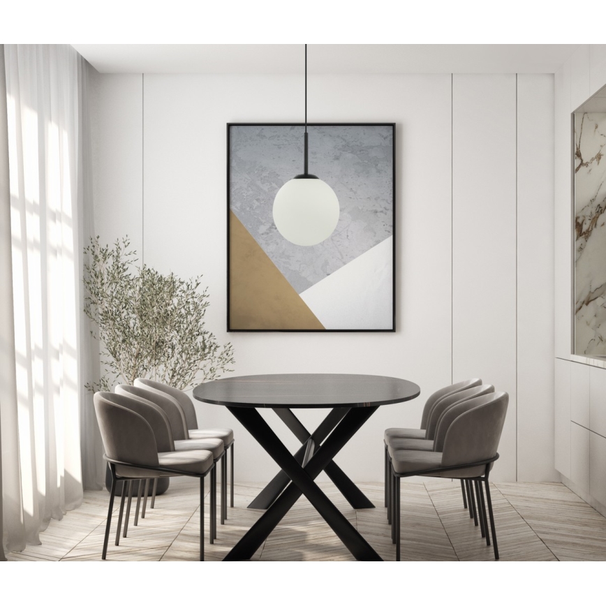 ITALUX - Chandelier on a string DEORE 1xE27/40W/230V d. 25 cm black