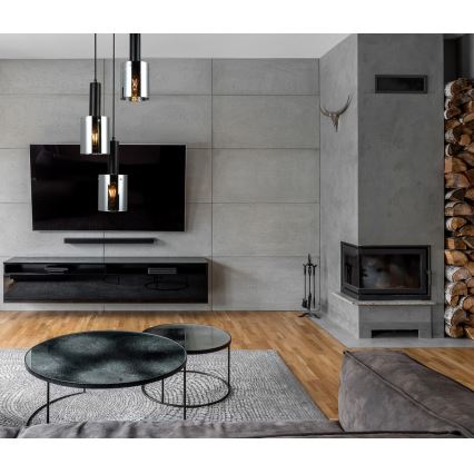 ITALUX - Chandelier on a string SARDO 3xE7/40W/230V black