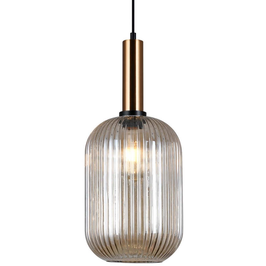ITALUX - Chandelier on a string ANTIOLA 1xE27/40W/230V d. 20 cm bronze