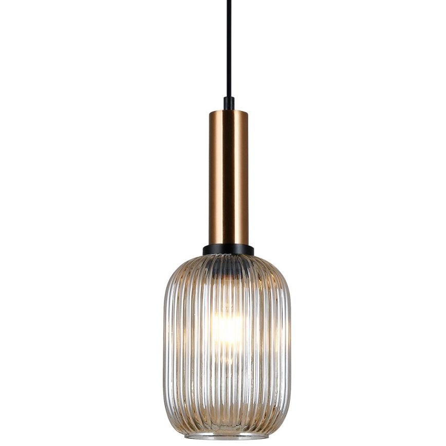 ITALUX - Chandelier on a string ANTIOLA 1xE27/40W/230V d. 15 cm bronze