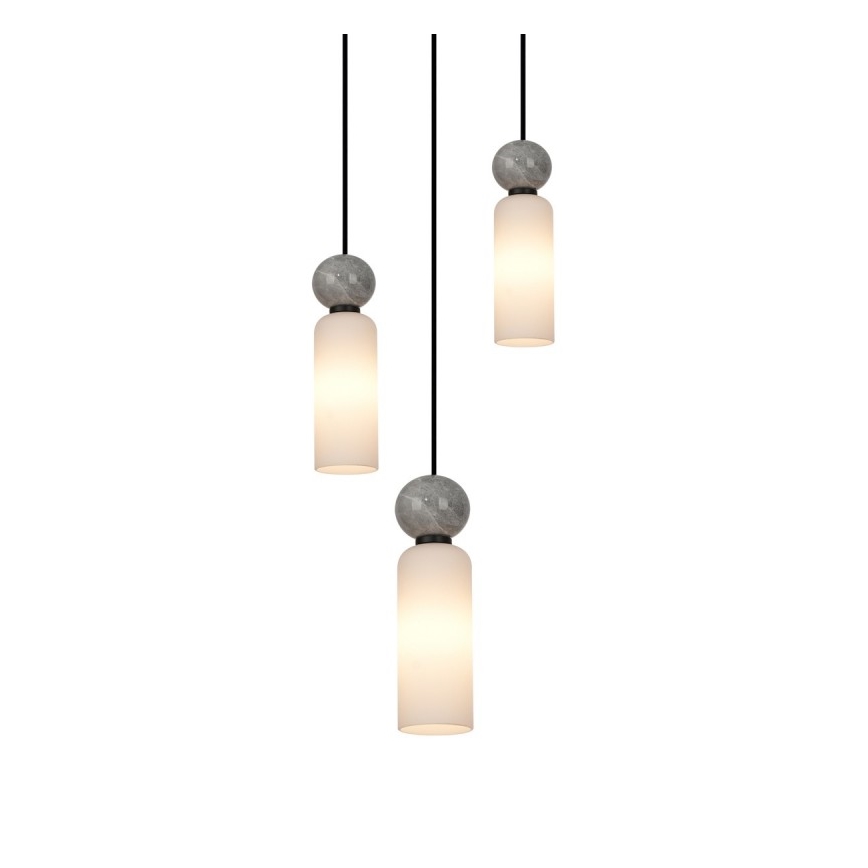ITALUX - SANTOS cable-hung pendant light, 3x G9/40W/230V, black