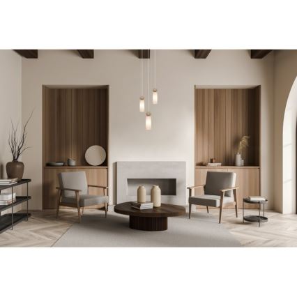ITALUX - Cable-suspended pendant light SANTOS 3xG9/40W/230V, gold finish