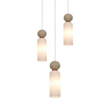 ITALUX - Cable-suspended pendant light SANTOS 3xG9/40W/230V, gold finish