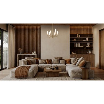 ITALUX - Rod-mounted chandelier SANTOS 6xG9/40W/230V, Gold