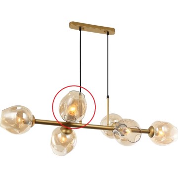 ITALUX - Replacement glass for chandelier and wall light BORGO E27 smoky gold