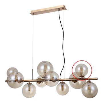 ITALUX - Replacement glass for chandelier and wall light CANELLO G9 d. 11 cm brown