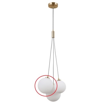 ITALUX - Replacement glass for chandelier PERLOS G9 d. 13 cm white