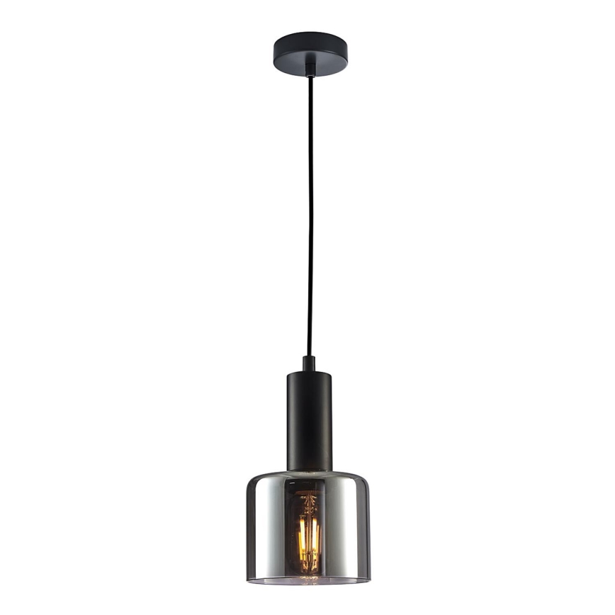 ITALUX - Replacement glass for SANTIA E27 chandelier, Ø 12 cm, smoked black