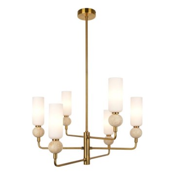 ITALUX - Rod-mounted chandelier SANTOS 6xG9/40W/230V, Gold