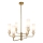 ITALUX - Rod-mounted chandelier SANTOS 6xG9/40W/230V, Gold