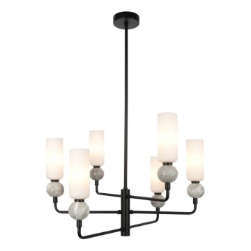ITALUX - SANTOS Rod Chandelier 6xG9/40W/230V Black